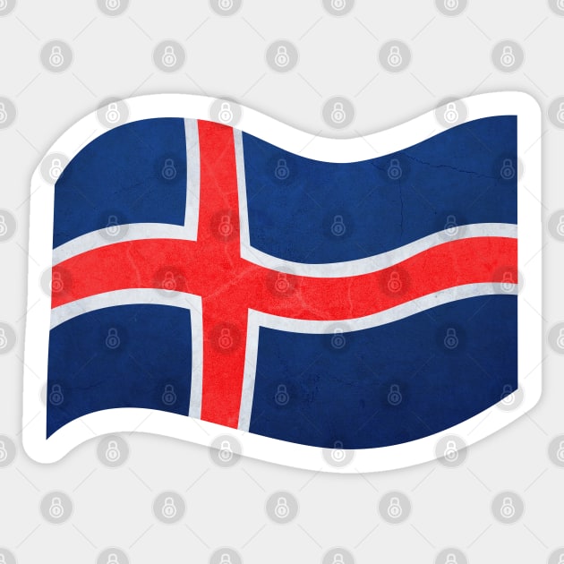 Flag of Iceland Sticker by Purrfect